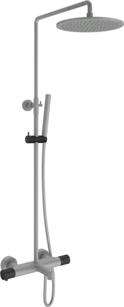 Душевая стойка AltroBagno Intento 030421 GrNe, серая, черная Sancos — Оригинал