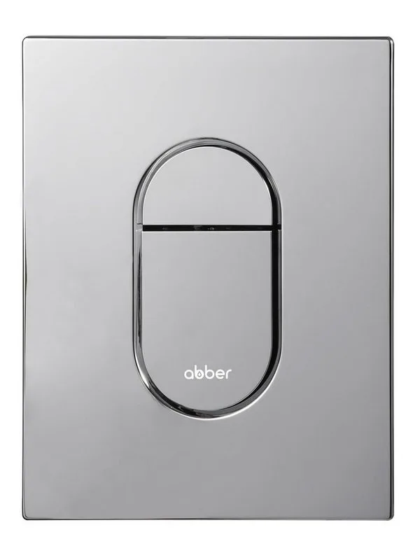 Кнопка смыва для инсталляции Abber AC0124 АБС-пластик, цвет глянцевый хром