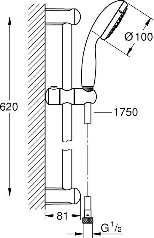 Душевой гарнитур Grohe Tempesta New 27794001 Sancos — официальный сайт