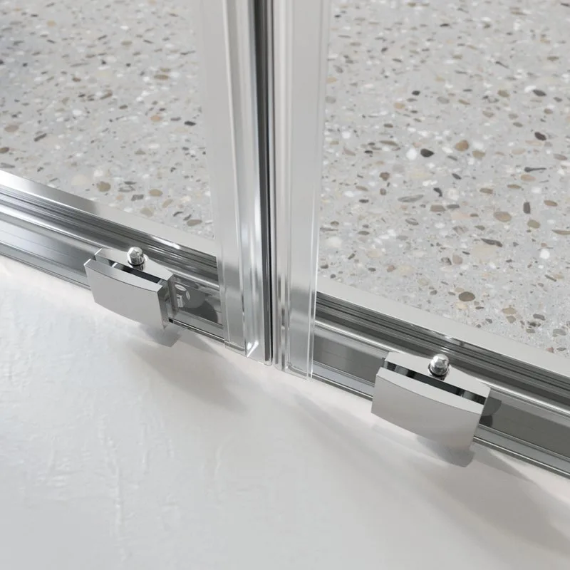 Душевая дверь в нишу BelBagno Luce BF-2-140-C-Cr профиль хром, стекло прозрачное Sancos — официальный сайт