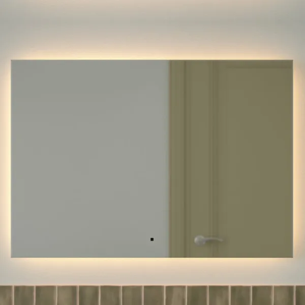 Зеркало Defesto Glow DF 2519RH 100х70 с LED-подсветкой, 3000 K, инфракрасный выключатель