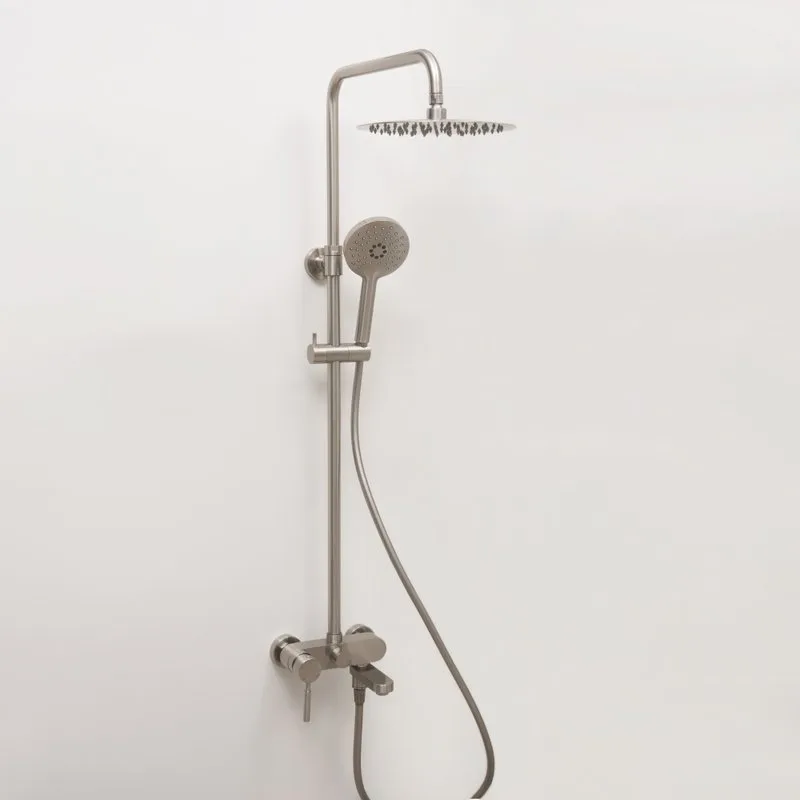 Душевая стойка Wasserkraft A14201, никель Sancos — официальный сайт