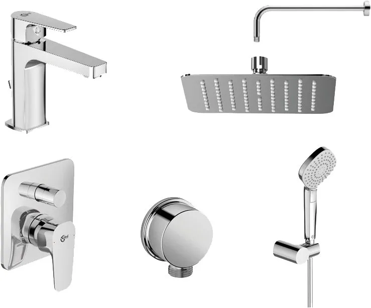 Комплект для ванной Ideal Standard Esla BD002XC С ВНУТРЕННЕЙ ЧАСТЬЮ Sancos — официальный сайт