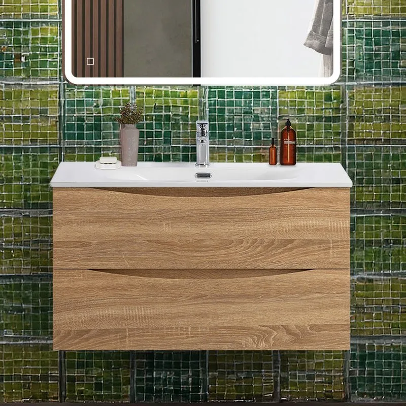 Тумба под раковину без столешницы BelBagno Marino-cer-n 90 подвесная, rovere bianco Sancos — официальный сайт