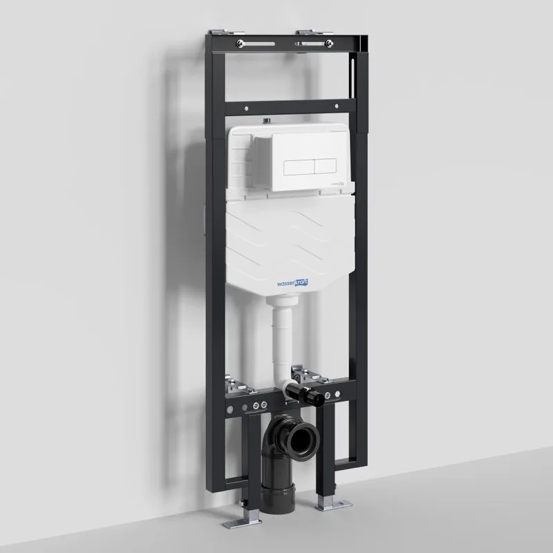 Система инсталляции для унитазов Wasserkraft Dinkel 58TLT.010.ME.WM03, с кнопкой смыва матовой белой Sancos — официальный сайт
