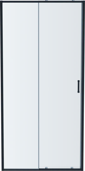 Душевая дверь в нишу AQUATEK AQ ARI RA 10020BL 100 см, профиль черный матовый Sancos — Оригинал