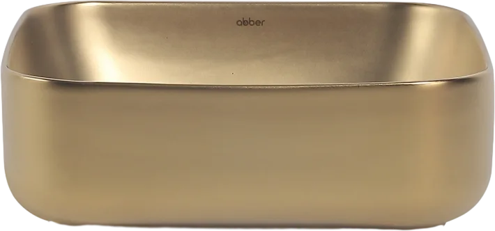 Накладная раковина Abber Rechteck AC2211MMG матовое золото Sancos — официальный сайт