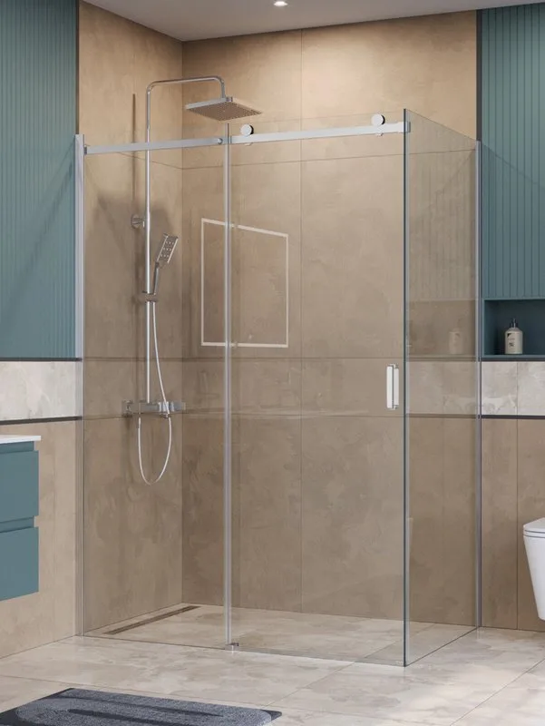 Душевой уголок BelBagno Soft Close-2 AH-1-140/100-C-Cr профиль хром Sancos — официальный сайт