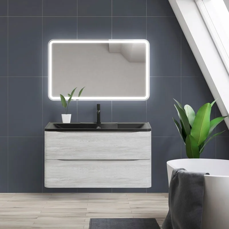 Зеркало BelBagno SPC-MAR-1000-600-LED-BTN Sancos — официальный сайт