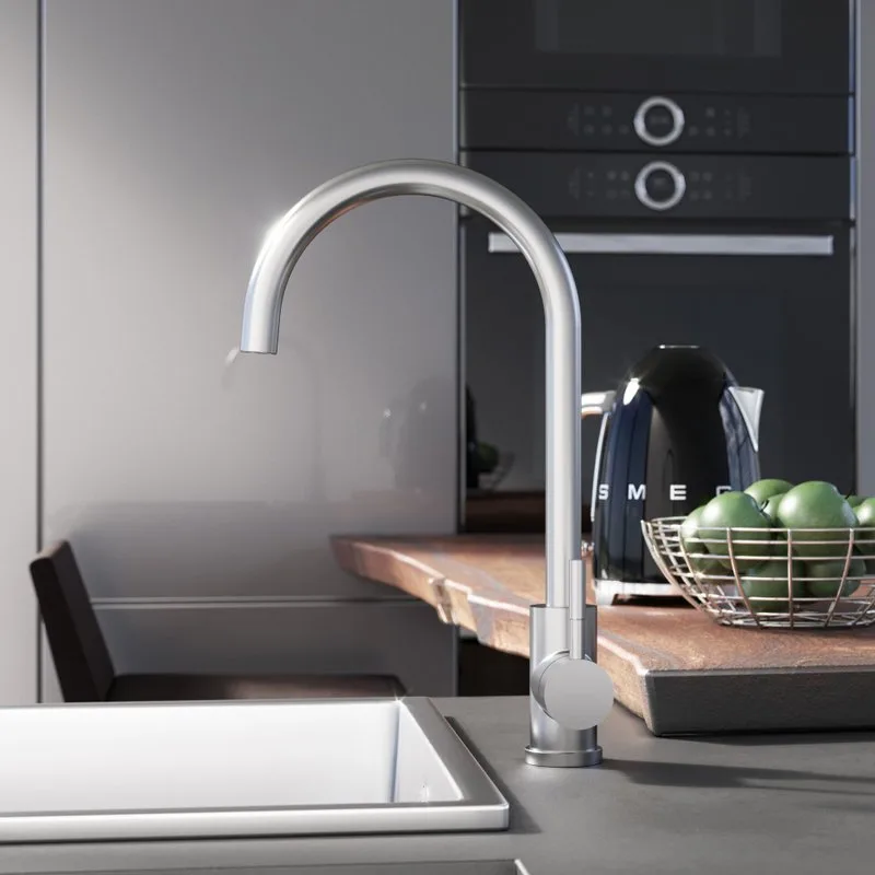 Смеситель для кухни Damixa Merkur DX710730000 никель Sancos — официальный сайт