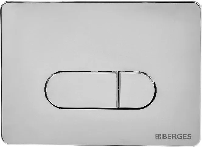 Кнопка смыва Berges Novum D3 хром, глянец Sancos — официальный сайт
