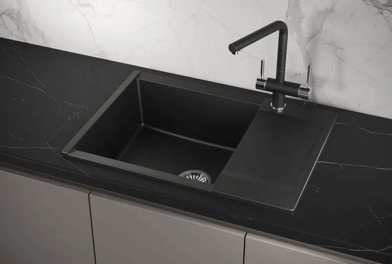 Мойка кухонная Granula Estetica 7003, шварц Sancos — официальный сайт