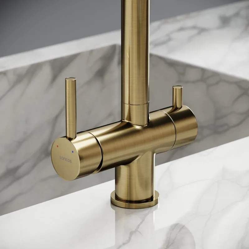 Смеситель для кухни Sancos Foster SC4014BG под фильтр, брашированное золото Sancos — официальный сайт