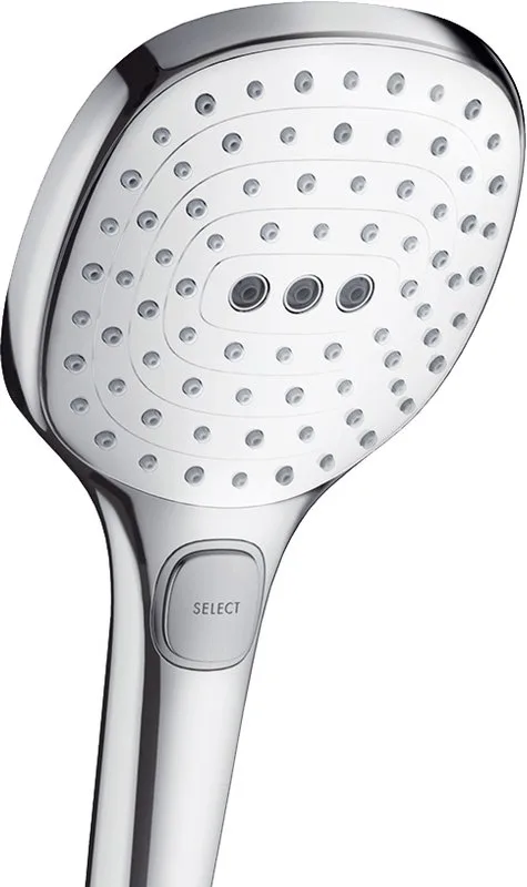 Душевая стойка Hansgrohe Raindance Select E 360 27113400, Showerpipe Sancos — официальный сайт