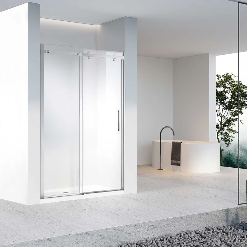 Душевая дверь в нишу Vincea Como-N VDS-4CN160CL 160 см, профиль хром, стекло прозрачное Sancos — официальный сайт