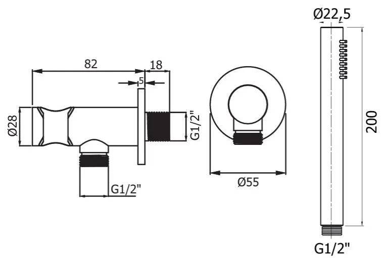 Душевой гарнитур Plumberia Selection Shower HST3018BO, белый Sancos — официальный сайт