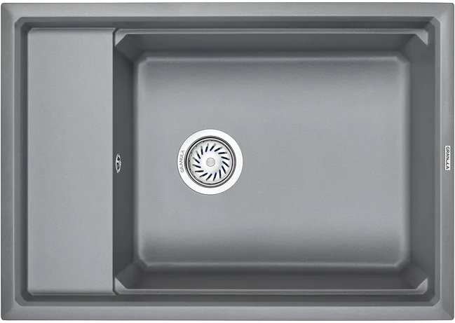 Мойка кухонная Granula Kitchen Space 7305, алюминиум Sancos — официальный сайт