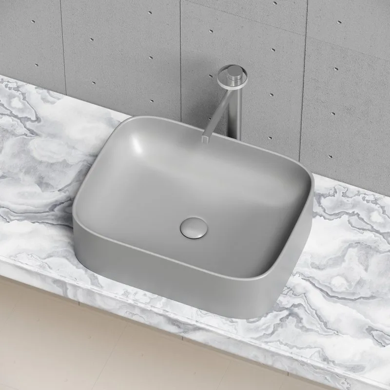 Накладная раковина Ceramicanova Element CN6052MH антрацит матовая Sancos — официальный сайт