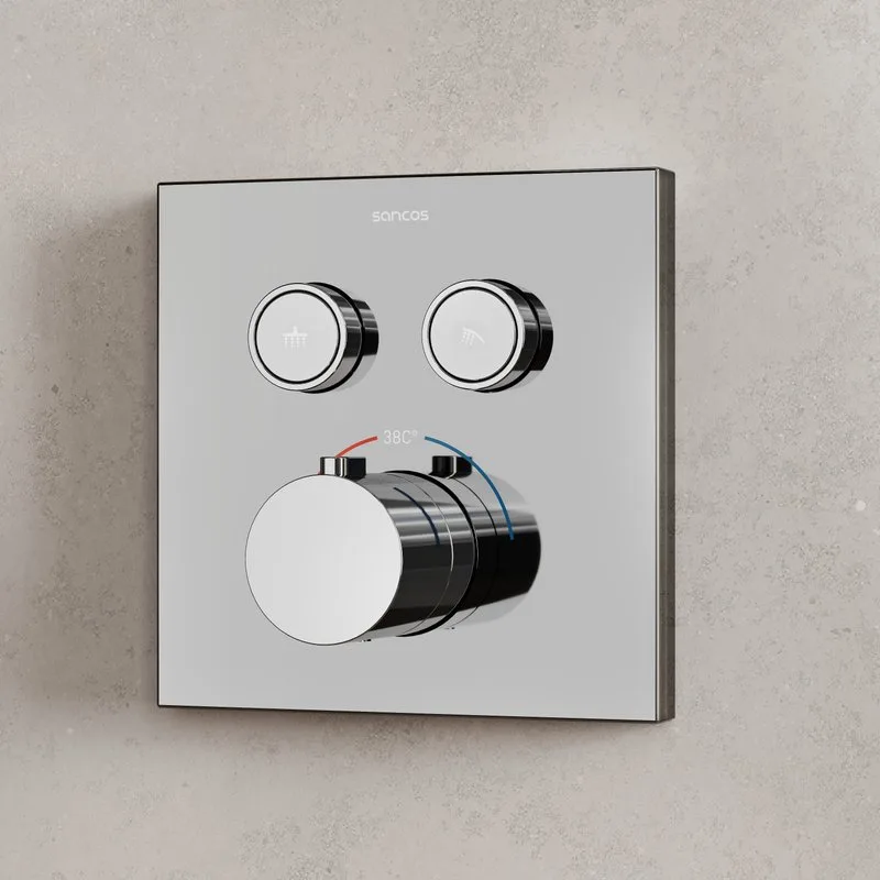 Душевой комплект Sancos Linn SC9022CH С ВНУТРЕННЕЙ ЧАСТЬЮ, хром Sancos — официальный сайт
