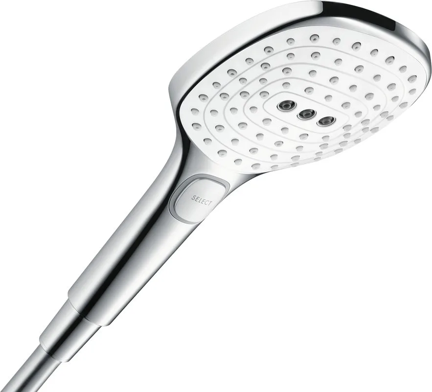 Душевая стойка Hansgrohe Raindance Select E 360 27113400, Showerpipe Sancos — официальный сайт