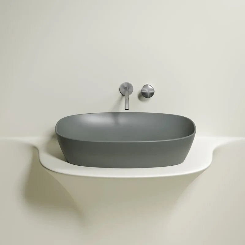 Накладная раковина Ceramicanova Element CN6049MH антрацит матовая Sancos — официальный сайт