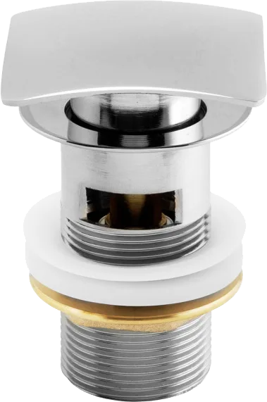 Донный клапан для раковины Allen Brau Infinity Square 5.21026-00 с переливом, хром Sancos — Оригинал