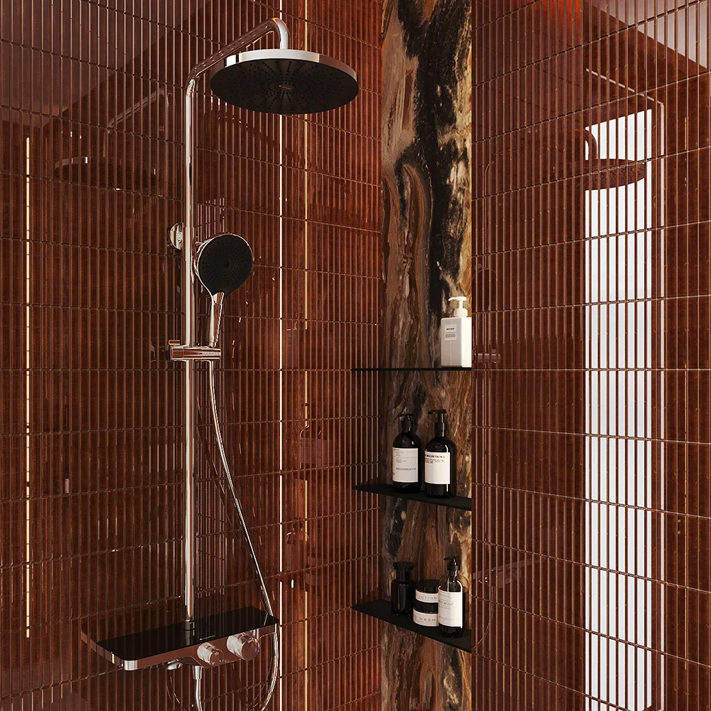 Душевая стойка Aqueduto CHUVA CHU0400, хром Sancos — официальный сайт