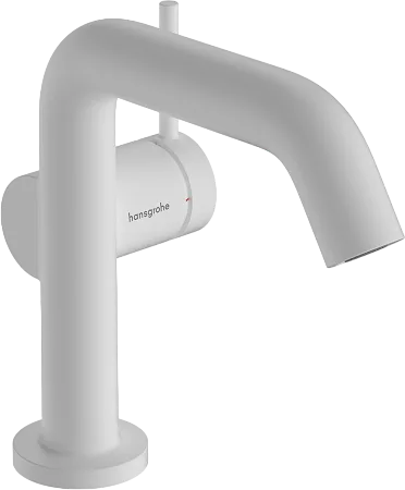 Смеситель для раковины Hansgrohe Tecturis S Fine 110 CoolStart 73320700 матовый белый Sancos — официальный сайт