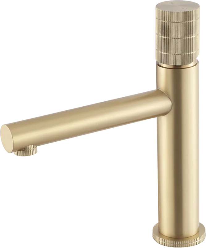 Смеситель для раковины Vincea Groove VBF-4G1BG4 брашированное золото Sancos — официальный сайт