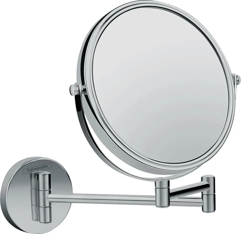 Косметическое зеркало Hansgrohe Logis Universal без подсветки, двухстороннее, телескопическое, повор Sancos — официальный сайт