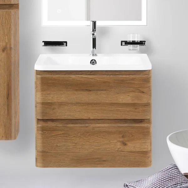 Тумба под раковину без столешницы BelBagno Albano 70 подвесная, rovere rustico Sancos — официальный сайт