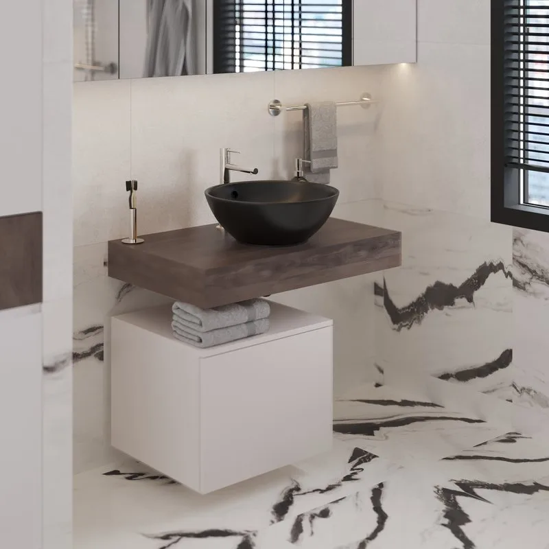 Накладная раковина VitrA Options 4324B083-0012 черная Sancos — официальный сайт