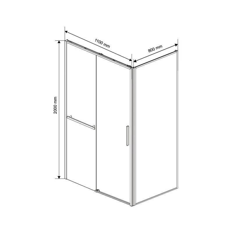 Душевой уголок Vincea Slim Soft VSR-1SS8011CLGM 110х80, профиль вороненая сталь, стекло прозрачное Sancos — официальный сайт