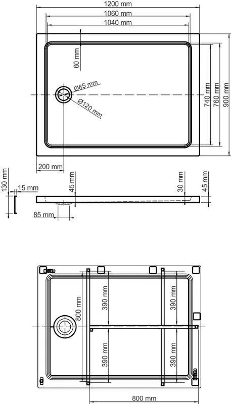 Поддон для душа Wasserkraft Amper 29Т07 120x90 см Sancos — официальный сайт