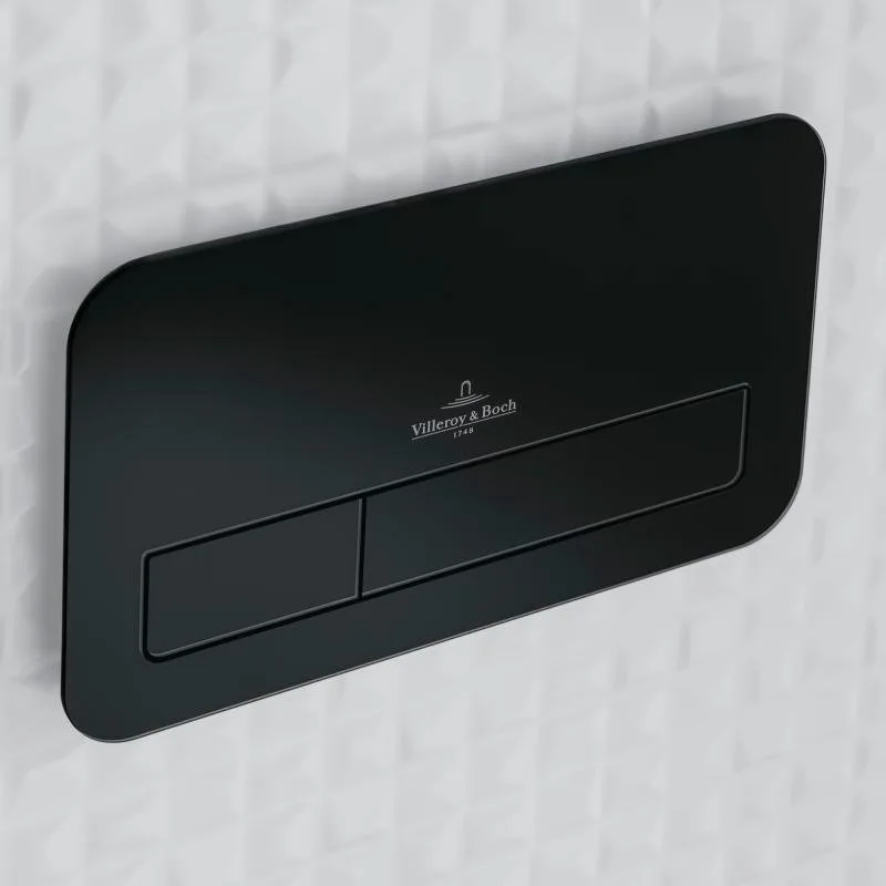 Кнопка смыва Villeroy & Boch Viconnect 922400RB черная глянцевая Sancos — официальный сайт