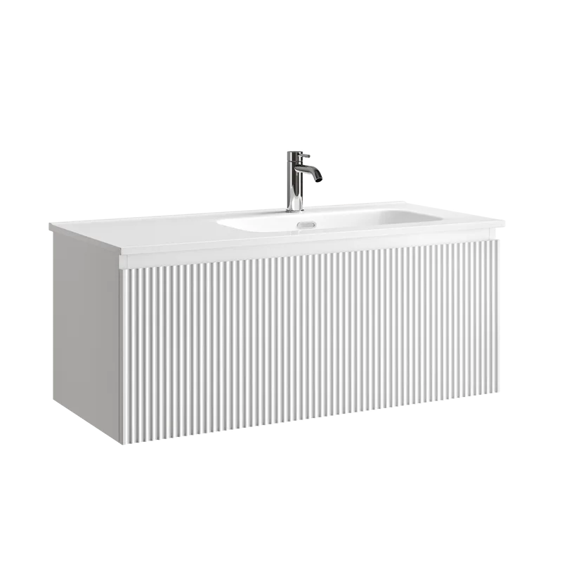 Тумба под раковину Sancos Snob R 1.0 100 подвесная Bianco (белый), SNR1.0100RW Sancos — официальный сайт