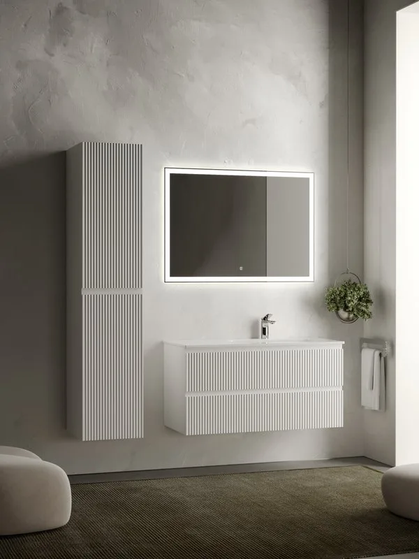 Тумба под раковину Sancos Snob R 100 подвесная Bianco (белый), SNR100RW Sancos — официальный сайт