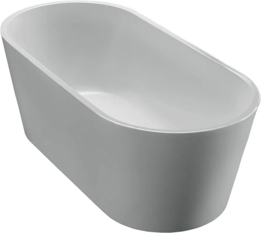 Акриловая ванна BelBagno BB71-1700 170x80 см, отдельностоящая, белая, овальная, с каркасом Sancos — официальный сайт