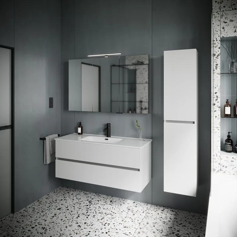 Тумба с раковиной Sancos Urban 120 см белый глянец Sancos — официальный сайт