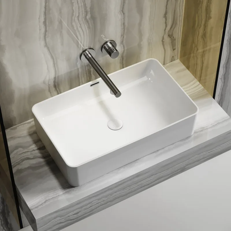 Накладная раковина Ceramicanova Element CN6065 белая глянцевая Sancos — официальный сайт