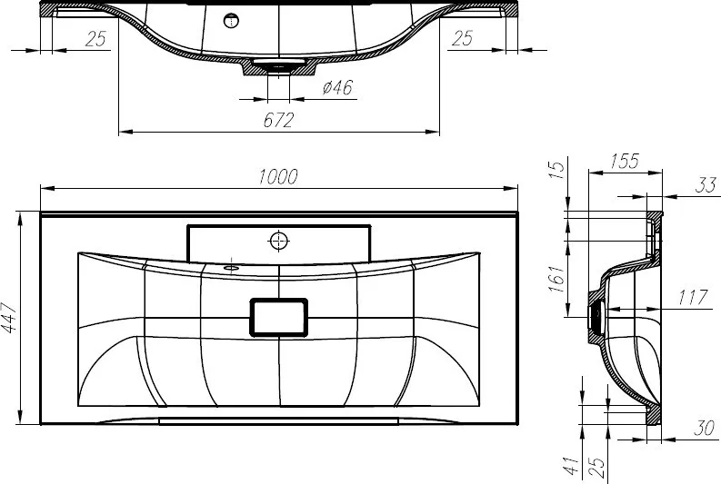 Мебельная раковина BelBagno Marino 100 PR Sancos — официальный сайт