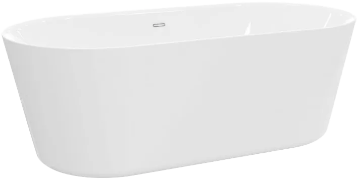 Акриловая ванна BelBagno BB306-1675 170x80 см, отдельностоящая, белая, овальная, с каркасом Sancos — официальный сайт