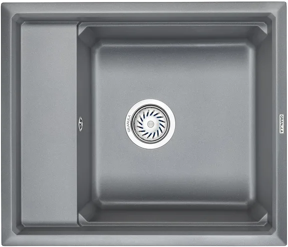 Мойка кухонная Granula Kitchen Space 6004, алюминиум Sancos — официальный сайт
