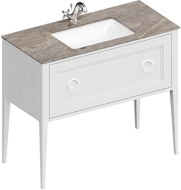 Тумба под раковину без столешницы KERAMA MARAZZI Plaza Classic Neo 100 белая матовая Sancos — официальный сайт