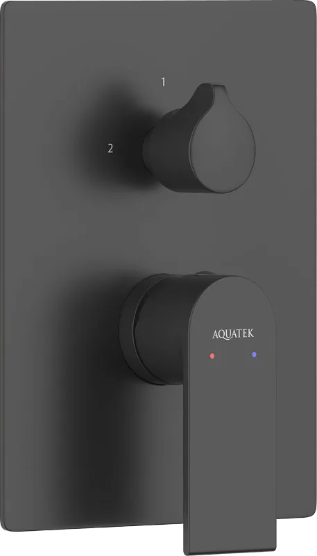 Встраиваемый смеситель AQUATEK Лира AQ1446MB С ВНУТРЕННЕЙ ЧАСТЬЮ, матовый черный Sancos — официальный сайт