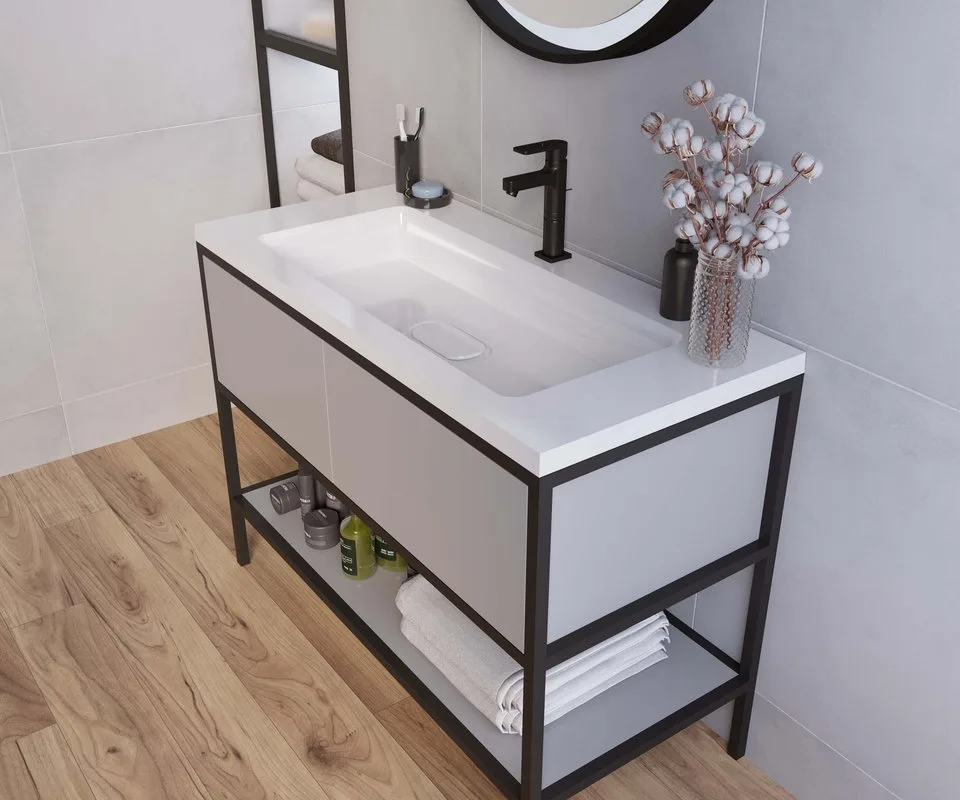 Мебельная раковина Uperwood Modul 100 белая Sancos — официальный сайт