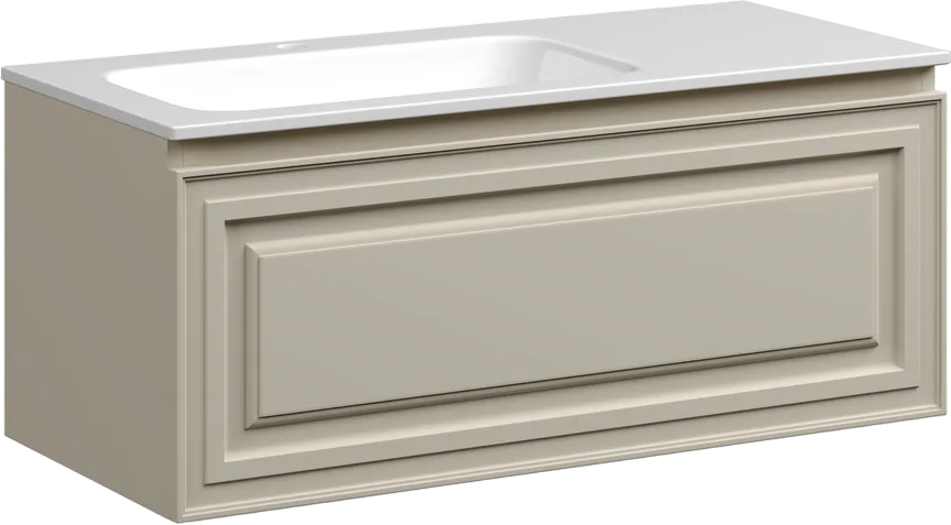 Тумба с раковиной Sancos Very 100 L beige soft Sancos — официальный сайт