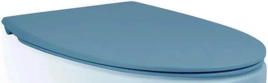 Крышка-сиденье AeT Dot 2.0 C555R140 c микролифтом, голубая матовая Sancos — официальный сайт
