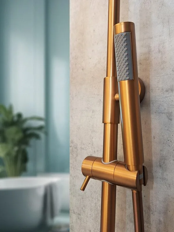 Душевая стойка AltroBagno Unione 030211 RaSp, матовая медь Sancos — официальный сайт