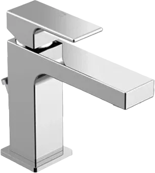 Смеситель для раковины Gattoni Kubik 2576/25C0 хром, с донным клапаном Sancos — официальный сайт